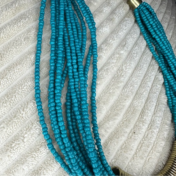 Catherine Stein Design Multiple strands turquoise beaded necklace - Picture 3 of 9